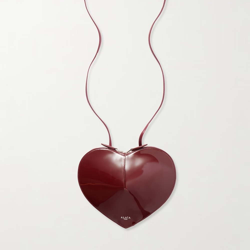Alaïa Le Coeur patent leather crossbody bag - Picture 2 of 5